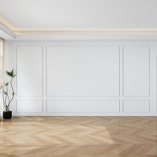 Pangda Peel and Stick Wall Molding Kit, 3D Premade Accent Molding Wainscoting by Pangda