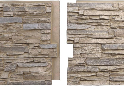 EverStone Canyon Ridge Faux Stone Panel, 45 3/4"W x 24 1/2"H x 1 1/4"D - Image 8