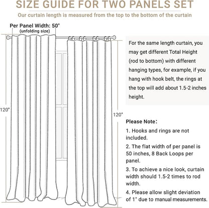 100% Blackout Shield Linen Blackout Curtains - Image 7