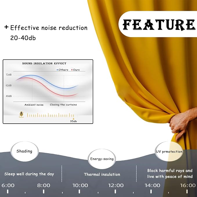 Room Divider Curtains for Ceiling Track Rod, 8.3 ft Wide x 9 ft Tall, Cream - Image 6