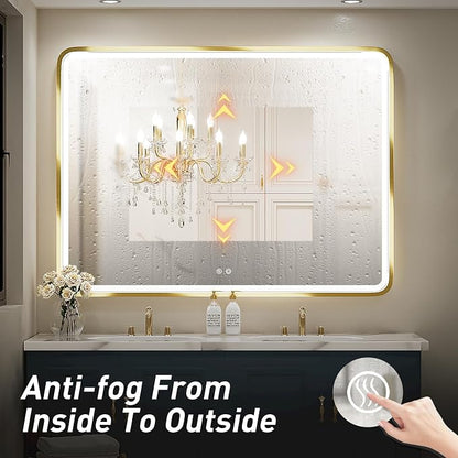 48x36 Inch LED Bathroom Mirror - Image 5