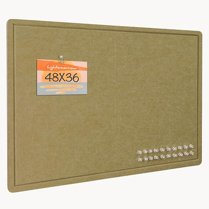 Bulletin Board, 24 x 18 inches Felt Board Decorative Pin Board, Cork Board by Lightomorrow