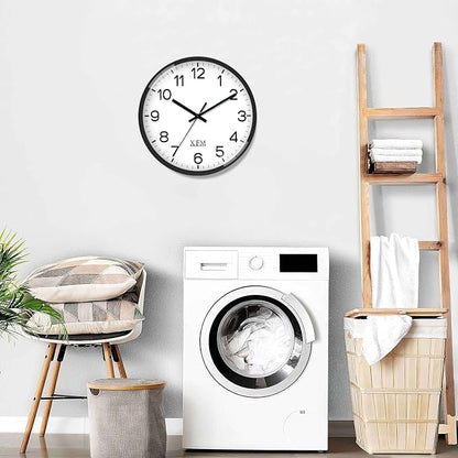 XFM Wall Clock 8 Inch Modern Small Wall Clocks Battery Operated Silent - Image 4