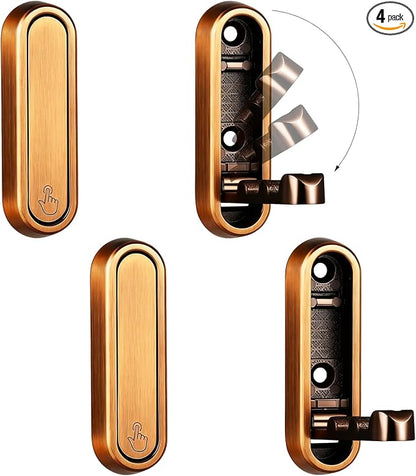 4PCS Foldable Wall Hooks, Flip Down Design by XSGTZMJ