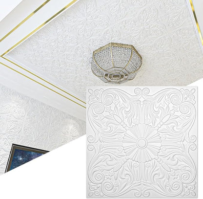 Art3d Drop Ceiling Tiles 24x24in., Wainscoting Panels Glue Up 2ft x 2ft - Image 2