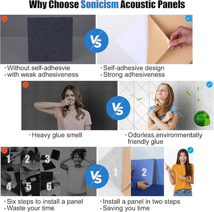 Sonicism 12 Pack X-Lined Acoustic Panels - Image 4