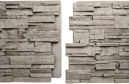 EverStone Cascade Faux Stone Panel, 48 5/8"W x 24 3/4"H x 1 1/4"D, Desert Sand - Image 8