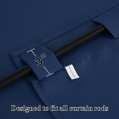RYB HOME Blackout Curtains for Living Room, Privacy Thermal Insulating Window - Image 5