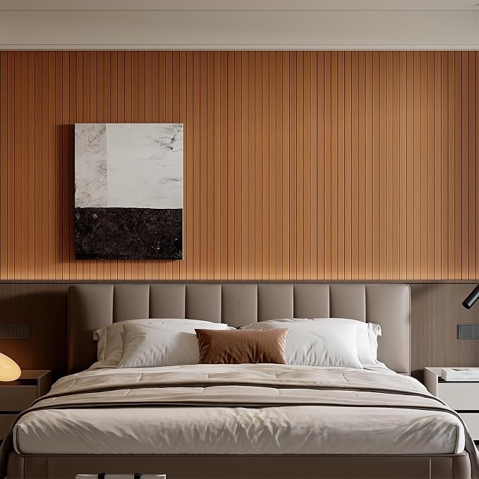 YU LI 3DH Peel and Stick PVC Slat Wall Panel 118"x15.75" Self-Adhesive Thick - Image 4
