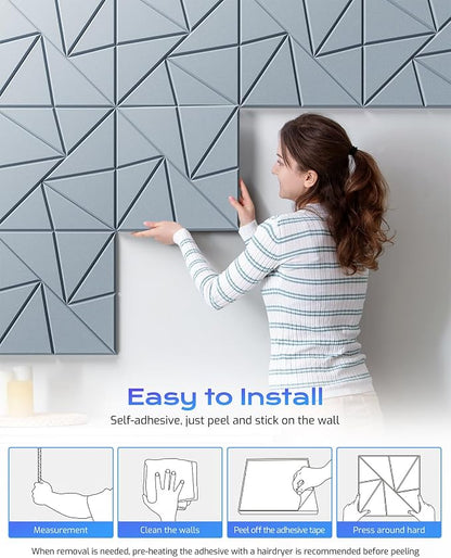 12 Pack Acoustic Panels, Sound Proof Foam Panels - Image 6