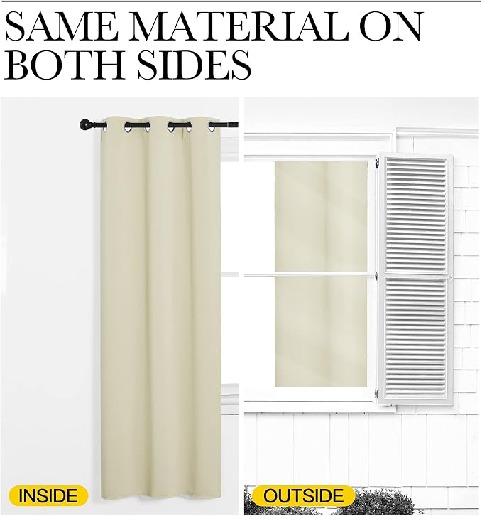 NICETOWN Closet Door Heavy Curtain, Room Dividers Shade Screens Partitions - Image 6
