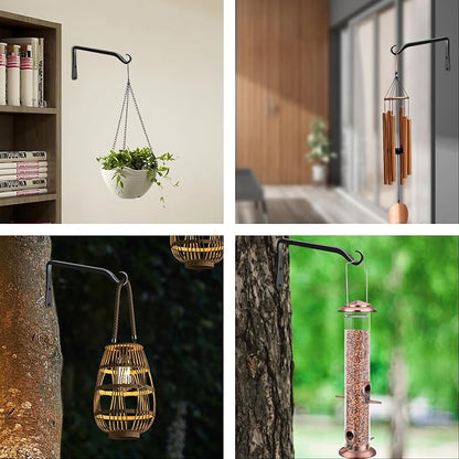 FEED GARDEN 2 Pack 8 Inch Hanging Plant Bracket Wall Hooks Decorative Plant - Image 7