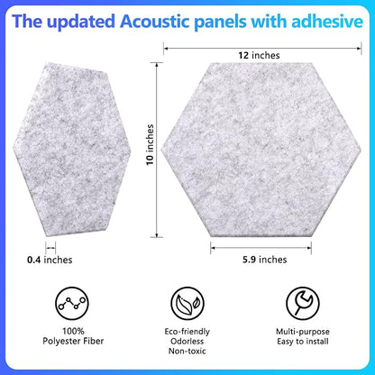 18 Pack Hexagon Acoustic Panels - Image 5