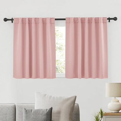 RYB HOME Blackout Curtains for Bedroom, Small Windows Shades Thermal Insulating by RYBHOME