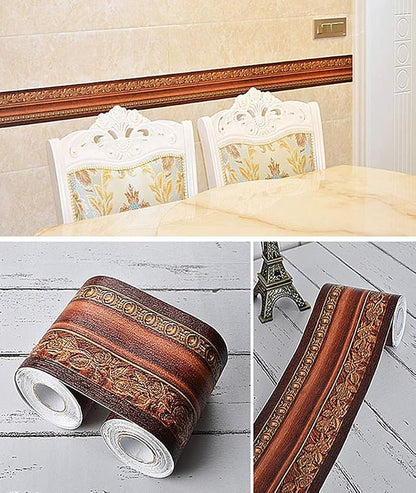 REDODECO 3D Flower Pattern Molding Peel Stick Wall Border - Image 4