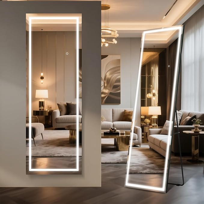 Kosmonia 56"x18" Full Length LED Mirror by Kosmonia
