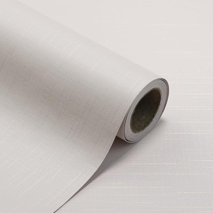 Grasscloth Peel and Stick Wallpaper Beige Gold Wallpaper15.7 x 196" Linen by TAPETYLLER