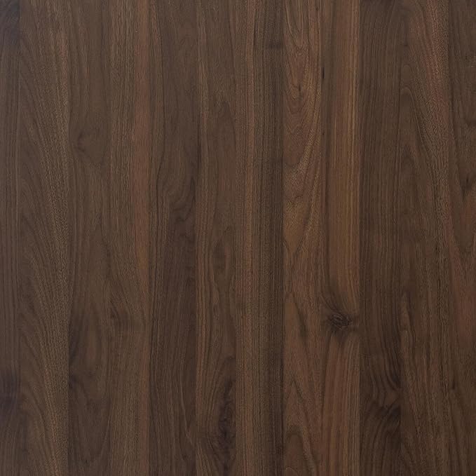 BOMENG Large Walnut Wood Wallpaper Peel and Stick Matte 32"x591" Dark Brown by BOMENG
