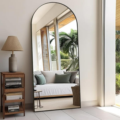 Rowjut Floor Full Length Mirror, Arched Mirrors Full Length 71"x30" - Image 2