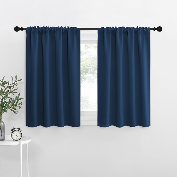 NICETOWN 2 Panels Blackout Curtains, Rod Pocket Thermal Insulated Drapes by NICETOWN