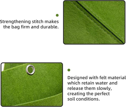 Hanging Planting Grow Bags, 9 Pockets Hanging Vertical Wall Planter Wall - Image 5