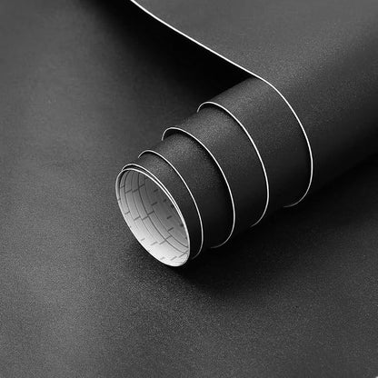 Arthome 23.6"x200" Black Wallpaper Peel and Stick Contact Paper, Matte Black by ArthomeWALLDECOR