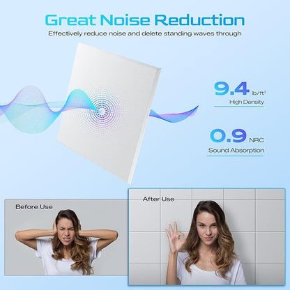 18 Pack Acoustic Panels for Walls, Sound Absorbing Foam Panels for Home & - Image 3