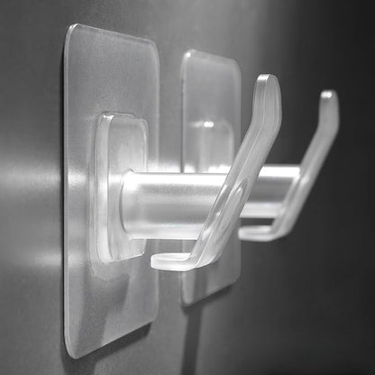 DELITON 10 Pack Adhesive Towel Hooks, Coat Hooks Stick on Wall Hanging Robes - Image 3
