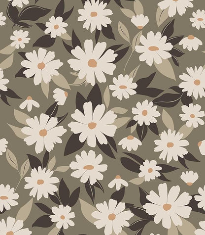 Floral Wallpaper Peel and Stick, 17.3‘’×78.7‘’ by LUKUUI