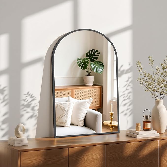 NEWBULIG 22X30 Inch Arched Bathroom Mirror by NEWBULIG
