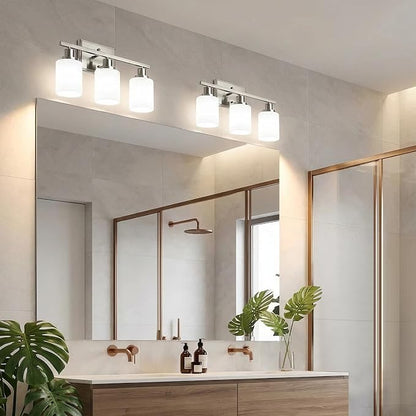 Ascher Bathroom Light Fixtures, 3-Light Vanity Light Over Mirror, Modern - Image 9