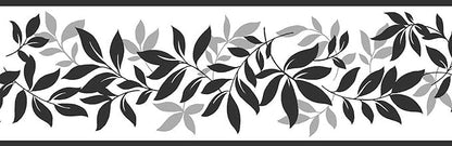 Fine Decor Leaf Trail Peel and Stick Border, 4.9 in x 16.3 ft by Fine+Decor