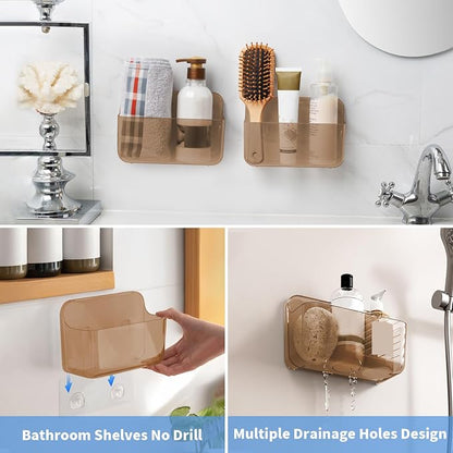 Diesisa 2pc Acrylic Wall Mount Organizer, Adhesive Cabinet Door Organizer - Image 5