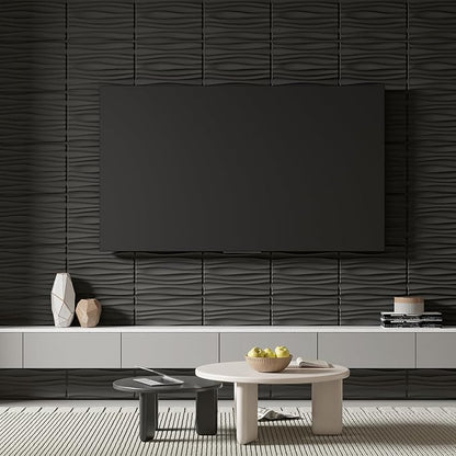 Art3d 24-Pack 3D Wall Panels for Interior Home Décor, PVC Wavy Textured Accent - Image 7