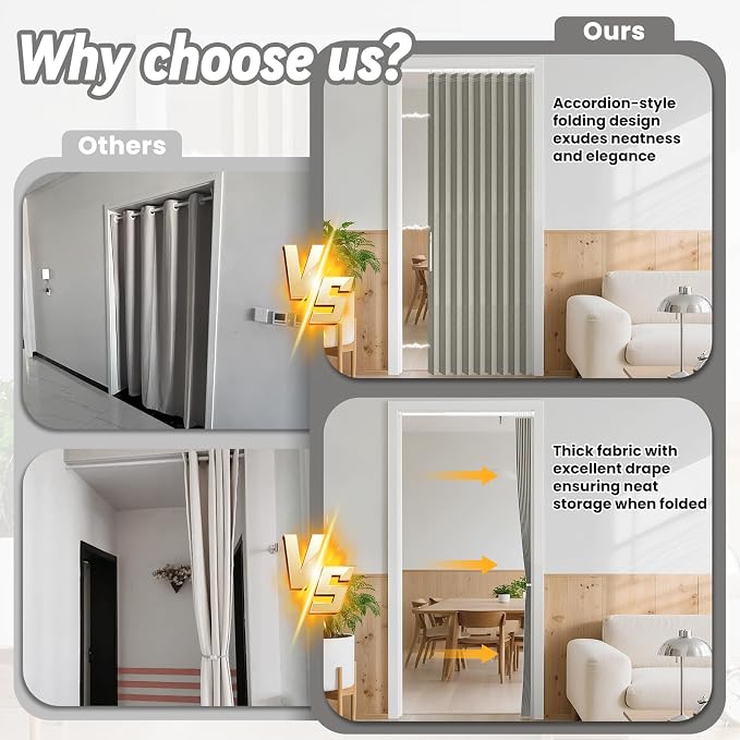 AJAZZ Blackout Accordion Doors - Image 4