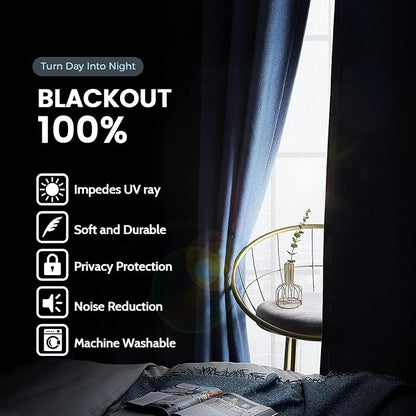 SimpleHome 100% Blackout Curtains - Image 2