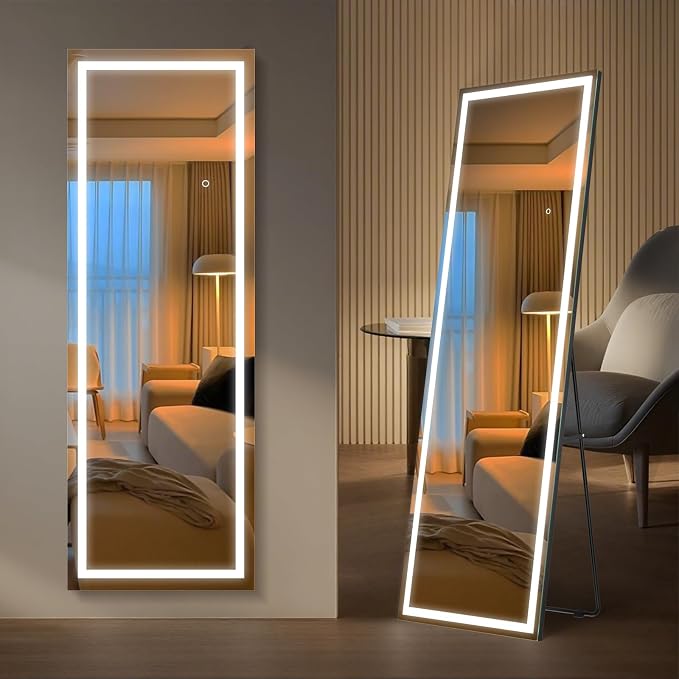 64" x 21" Full Length LED Floor Mirror - Image 2