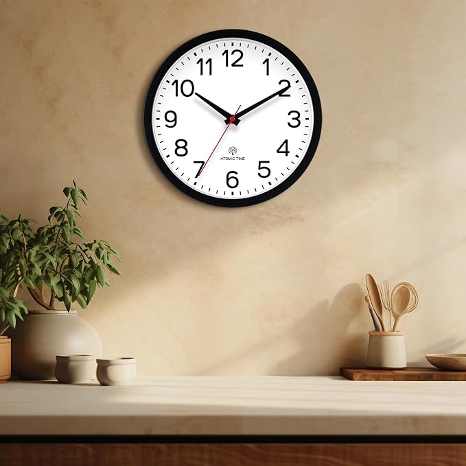 AKCISOT Atomic Black Wall Clock Analog Clocks - Image 8
