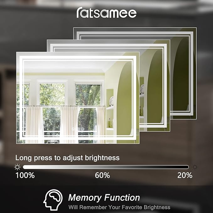 Ratsamee 110x40 Inch Led Mirror - Image 4
