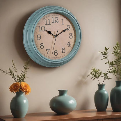 12 Inch Wall Clock, Silent Non-Ticking Decorative Battery Operated Easy to Read - Image 6