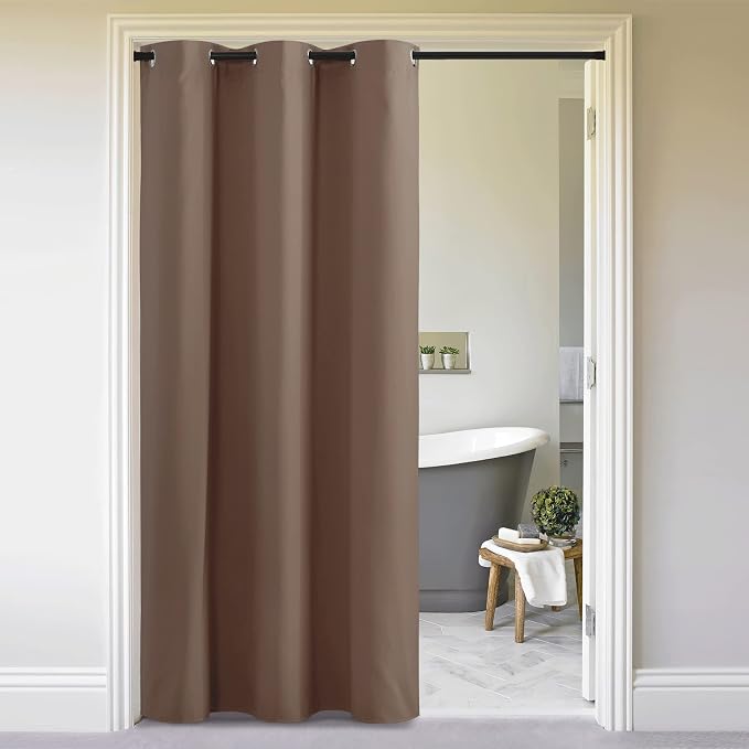 NICETOWN Faux Folding Accordion Doors, Front Door Curtains by NICETOWN