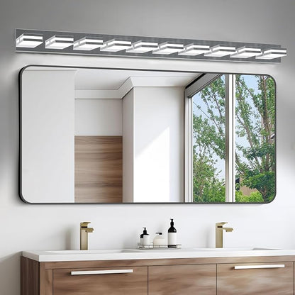 IZORRO LED Modern Bathroom Lights Fixtures, Chrome Acrylic Wall Lighting - Image 6