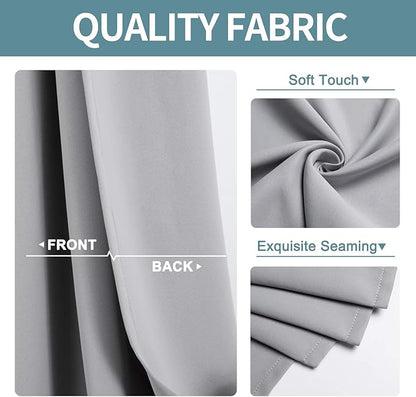 ChrisDowa Small Window Curtains 50 inches Long - Image 3