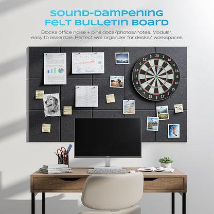 6-Pack Self-Adhesive Acoustic Panels, Soundproof Wall Panels - Image 4