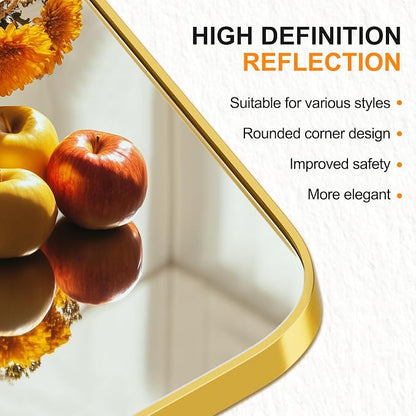 Delma Bathroom Mirror, Sleek Wall Mirror - Image 5