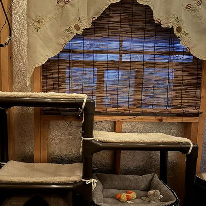 Bamboo Roller Shades for Outdoor Patio, Bamboo Blinds, UV Protection, Light - Image 3