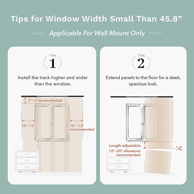 GoDear Design Shimmering Adjustable Sliding Panel Track Blinds, Vertical Window - Image 9