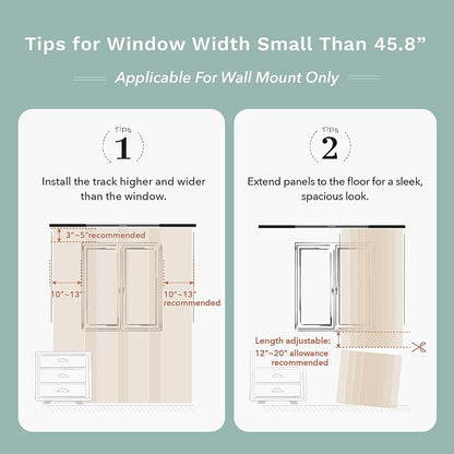 GoDear Design Shimmering Adjustable Sliding Panel Track Blinds, Vertical Window - Image 9
