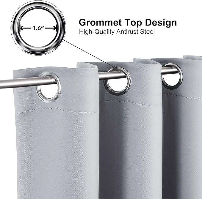 ChrisDowa Blackout Curtains 54 Inches Long - Image 2