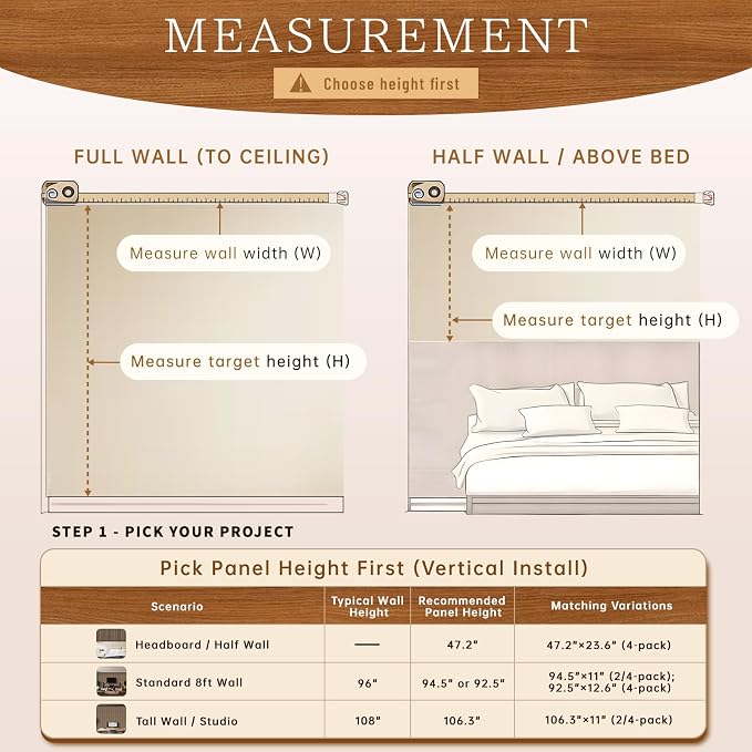 RITOLLO 4 Pack Wood Panels for Wall - Image 5